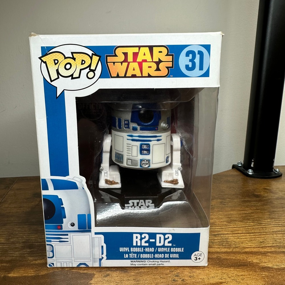 Funko Pop Star Wars R2-D2 31 Vinyl Bobble-Head Figure‎ Droid Blue White 2013